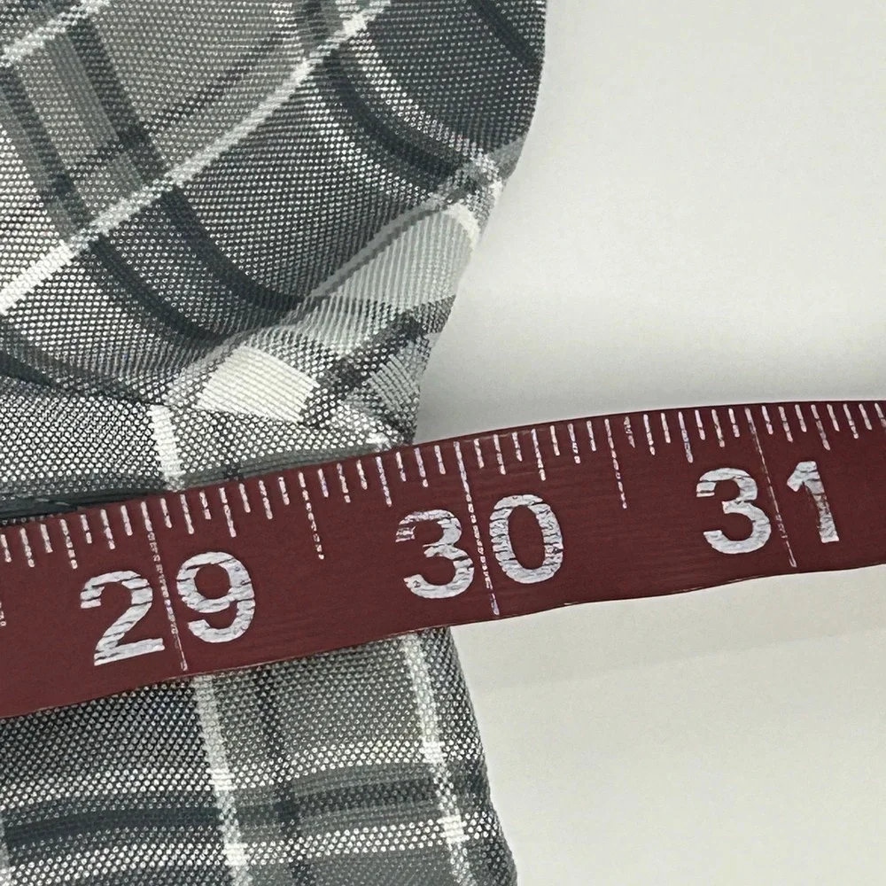 Polo Ralph Lauren Performance Shirt Mens 2XB Gray Plaid Long Sleeve Button Down